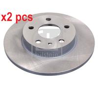 X2 PCS L&R SIDES REAR BRAKE DISC 43809