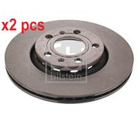 X2 PCS L&R SIDES REAR BRAKE DISC 43921