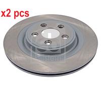 X2 PCS L&R SIDES REAR BRAKE DISC 44135