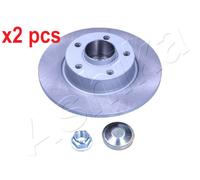 ASHIKA REAR 2 X BRAKE DISC 6101103C