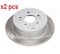 2x Brake disc Rear Axle solid 61-0H-H06C ASHIKA for HYUNDAI SANTA FÉ II