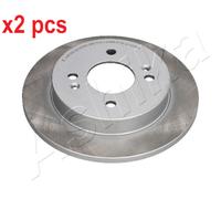 ASHIKA REAR 2 X BRAKE DISC 610K002C FOR HYUNDAI KIA