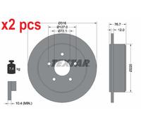 X2 PCS L&R SIDES REAR BRAKE DISC 92227700