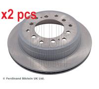 X2 PCS L&R SIDES REAR BRAKE DISC ADT343129