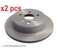 X2 PCS L&R SIDES REAR BRAKE DISC ADT343203