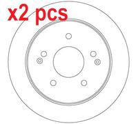 X2 PCS L&R SIDES REAR BRAKE DISC DF6879S