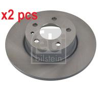 X2 PCS L&R SIDES REAR FITS ALFA ROMEO 147 1.6 16V BRAKE DISC 14079 FEBI BILSTEIN
