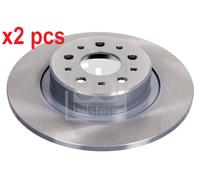 X2 PCS L&R SIDES REAR FITS ALFA ROMEO 147 3.2 GTA BRAKE DISC 43850 FEBI BILSTEIN