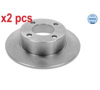 X2 PCS L&R SIDES REAR FITS AUDI 80 B3 SALOON 1.6 BRAKE DISC 115 523 1006 MEYLE