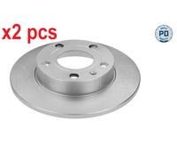 X2 PCS L&R SIDES REAR FITS AUDI 80 B4 SALOON BRAKE DISC 115 523 0030/PD MEYLE