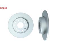 X2 PCS L&R SIDES REAR FITS AUDI A1 1.2 TFSI BRAKE DISC 103171 KAMOKA