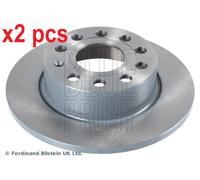 X2 PCS L&R SIDES REAR FITS AUDI A3 1.2 TSI BRAKE DISC ADV184306 BLUE PRINT