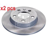 X2 PCS L&R SIDES REAR FITS AUDI A3 1.8 T QUATTRO BRAKE DISC 26170 FEBI BILSTEIN