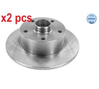 X2 PCS L&R SIDES REAR FITS AUDI A4 B5 1.6 BRAKE DISC 115 523 0016 MEYLE