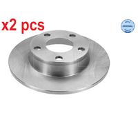 X2 PCS L&R SIDES REAR FITS AUDI A6 C5 1.8 T BRAKE DISC 115 523 0024 MEYLE