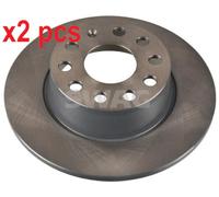 X2 PCS L&R SIDES REAR FITS AUDI Q2 1.0 TFSI BRAKE DISC 33100903 SWAG