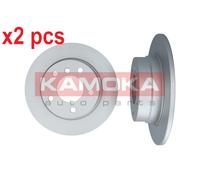X2 PCS L&R SIDES REAR FITS BMW 1 116 I BRAKE DISC 1032606 KAMOKA