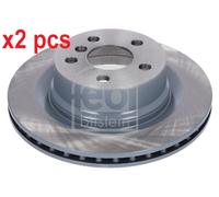 X2 PCS L&R SIDES REAR FITS BMW 3 318 I BRAKE DISC 180031 FEBI BILSTEIN