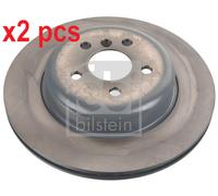 X2 PCS L&R SIDES REAR FITS BMW 3 320 E BRAKE DISC 173008 FEBI BILSTEIN