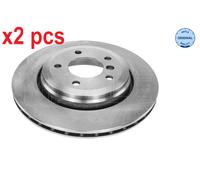 X2 PCS L&R SIDES REAR FITS BMW 3 325 I BRAKE DISC 3155230043 MEYLE