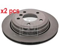 X2 PCS L&R SIDES REAR FITS BMW 3 325 XI BRAKE DISC 43857 FEBI BILSTEIN