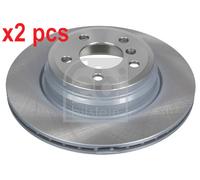 X2 PCS L&R SIDES REAR FITS BMW 3 ACTIVEHYBRID BRAKE DISC 43907 FEBI BILSTEIN