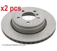 X2 PCS L&R SIDES REAR FITS BMW 7 730 I, LI BRAKE DISC ADB1143103 BLUE PRINT