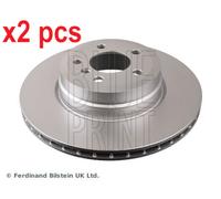 X2 PCS L&R SIDES REAR FITS BMW X5 4.8 I XDRIVE BRAKE DISC ADB114303 BLUE PRINT