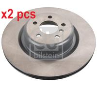 X2 PCS L&R SIDES REAR FITS BMW X5 M BRAKE DISC 174459 FEBI BILSTEIN
