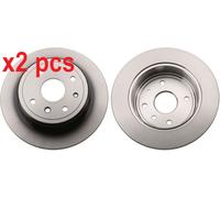 X2 PCS L&R SIDES REAR FITS CHEVROLET EPICA 2.0 BRAKE DISC DF6360 TRW