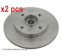X2 PCS L&R SIDES REAR FITS CITROËN C4 I 1.4 16V BRAKE DISC ADP154352 BLUE PRINT