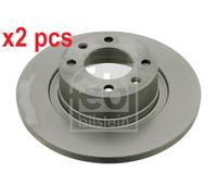X2 PCS L&R SIDES REAR FITS CITROËN C5 I 1.8 16V BRAKE DISC 26739 FEBI BILSTEIN