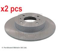 X2 PCS L&R SIDES REAR FITS FOR NISSAN PRIMERA BRAKE DISC ADN14391 BLUE PRINT