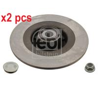 X2 PCS L&R SIDES REAR FITS FOR RENAULT GRAND BRAKE DISC 28156 FEBI BILSTEIN