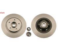 X2 PCS L&R SIDES REAR FITS FOR RENAULT KANGOO BE BOP 1.6 BRAKE DISC DF6043BS TRW