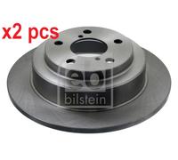 X2 PCS L&R SIDES REAR FITS FOR SUBARU FORESTER BRAKE DISC 28153 FEBI BILSTEIN