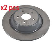 X2 PCS L&R SIDES REAR FITS FORD KUGA II 1.5 ECOBOOST BRAKE DISC 33106604 SWAG