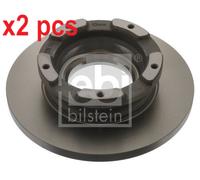 X2 PCS L&R SIDES REAR FITS FORD TRANSIT VAN 2.2 BRAKE DISC 40783 FEBI BILSTEIN