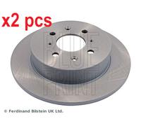 X2 PCS L&R SIDES REAR FITS HONDA CIVIC VI BRAKE DISC ADH24381 BLUE PRINT