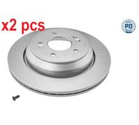X2 PCS L&R SIDES REAR FITS HYUNDAI GENESIS 3.8 V6 BRAKE DISC 37155230041PD MEYLE
