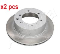 2x Brake disc Rear Axle Vented 61-0H-005C ASHIKA for HYUNDAI TERRACAN