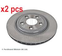 X2 PCS L&R SIDES REAR FITS JAGUAR S-TYPE II 2.5 BRAKE DISC ADJ134345 BLUE PRINT