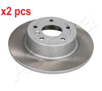 X2 PCS L&R SIDES REAR FITS LAND ROVER DISCOVERY MK II BRAKE DISC 610LL07C ASHIKA