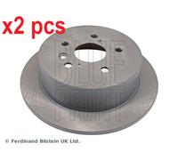 X2 PCS L&R SIDES REAR FITS LEXUS RX 300 BRAKE DISC ADT343171 BLUE PRINT