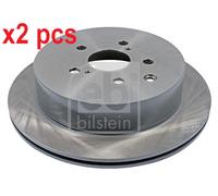 X2 PCS L&R SIDES REAR FITS LEXUS RX 350 AWD BRAKE DISC 108475 FEBI BILSTEIN