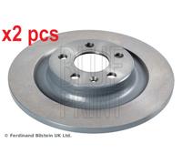 X2 PCS L&R SIDES REAR FITS LYNK & CO 01 HEV BRAKE DISC ADF124366 BLUE PRINT