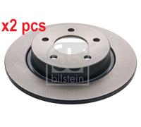 X2 PCS L&R SIDES REAR FITS MAZDA 2 1.5 BRAKE DISC 32775 FEBI BILSTEIN