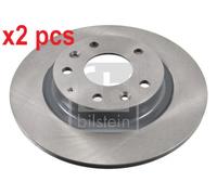 X2 PCS L&R SIDES REAR FITS MAZDA CX-3 2.0 BRAKE DISC 108666 FEBI BILSTEIN