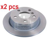 X2 PCS L&R SIDES REAR FITS MINI MINI ONE FIRST BRAKE DISC 104103 FEBI BILSTEIN