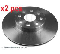 X2 PCS L&R SIDES REAR FITS TOYOTA MR2 III 1.8 BRAKE DISC ADT343143 BLUE PRINT